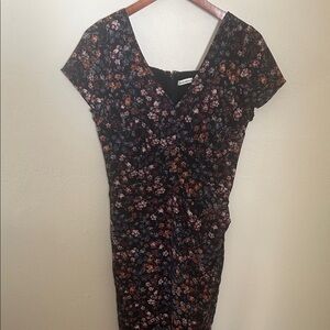 Abercrombie and Fitch Floral Black Dress Medium
